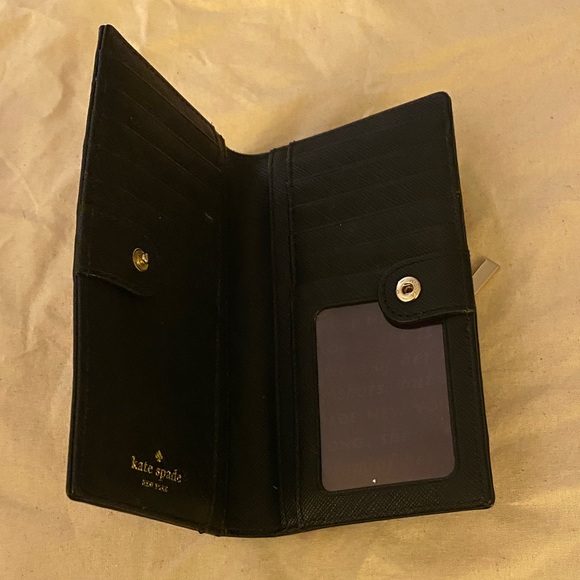 Kate Spade Black Floral Wallet - Picture 3 of 6